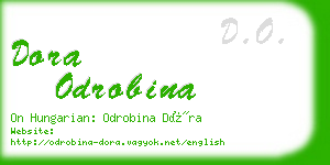 dora odrobina business card